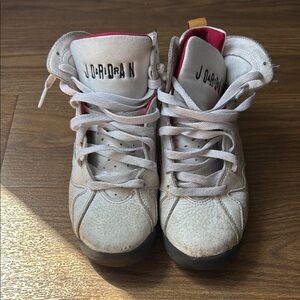 Jordan Kids' White and Red Retro 7